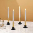 thumbnail image 2 of Candlesticks,4pcs,2.2cm,Candle Holders,Candle Stand,Candle Coaster,Home Accessories,Decorative Accessories,Black,Tea Light Holder,Creative,Candle Shel, 2 of 5