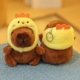 thumbnail image 5 of Capybara Plush Doll Cartoon Keychain Pendant Soft Stuffed Doll Backpack Pendant Car Bag Key Ring Decor Kid Gift Keychain tzw, 5 of 5