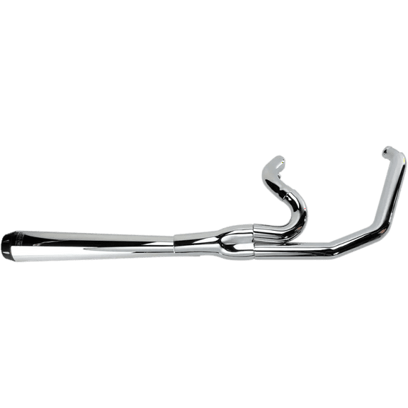 Bassani Road Rage 21" Long Megaphone Chrome 2-into-1 Exhaust System (13311R)