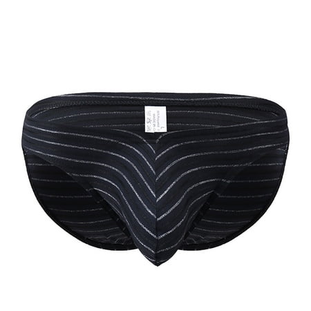 

Mens Underwear Sexy Thong U Bulge Pouch Low Waist Panties Striped Casual Briefs Knickers Stretchy Trunks Thong