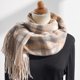 thumbnail image 4 of Bufandas cálidas de invierno para mujer, bufandas grandes con tacto de cachemira, ponchos de moda, chales largos, bufandas de rejilla, bufandas suaves y cálidas, 4 of 5