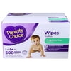 Parent's Choice Unscented Baby Wipes, 500ct