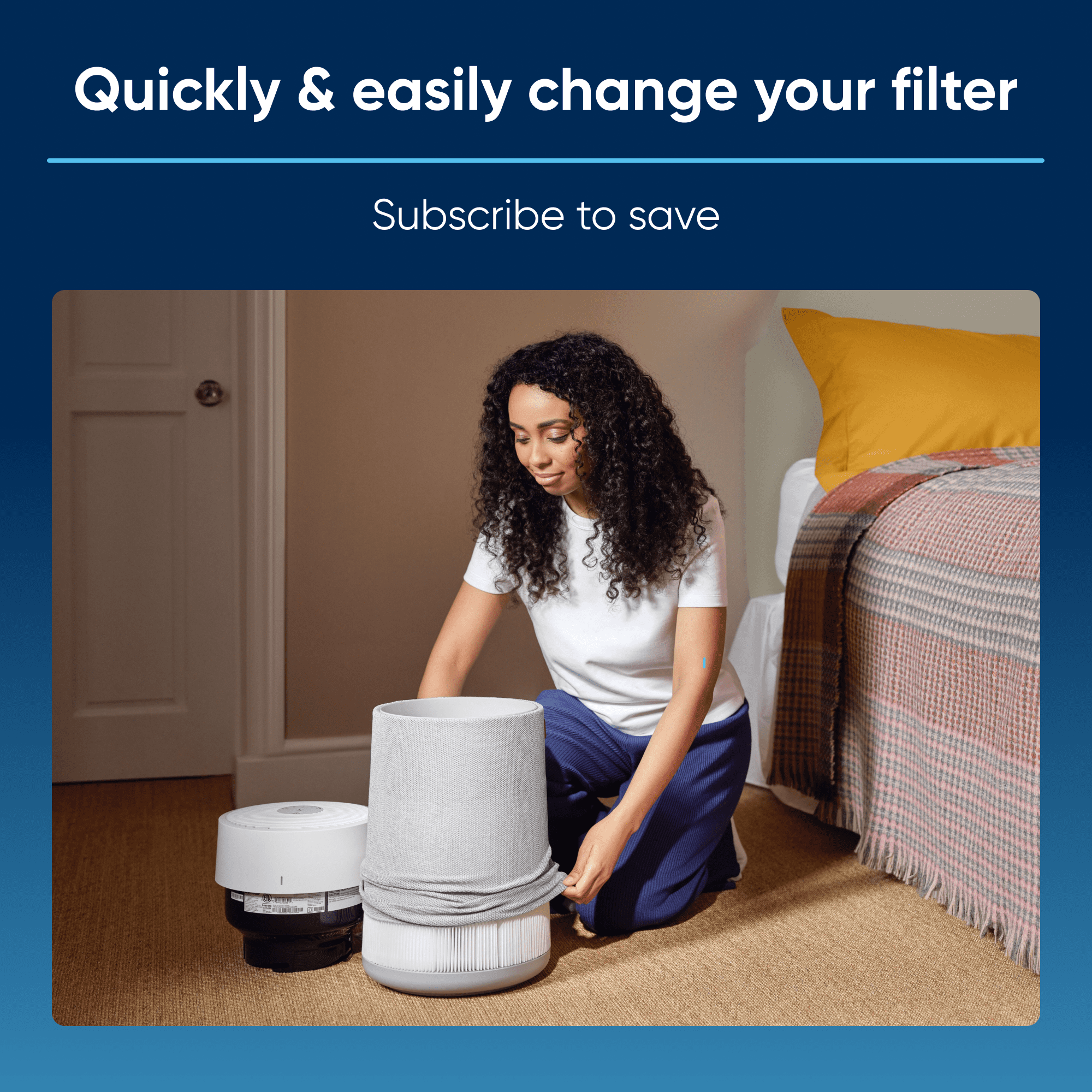 Blueair Air Purifier Replacement Filter, Blue Pure 411a Max