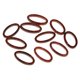 thumbnail image 1 of 10 piezas de fabricación de joyas, pendientes geométricos acrílicos, colgantes ovalados marrón Sunnimix Pendiente DIY que hace el colgante, 1 of 8
