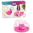 thumbnail image 7 of Three Cheers For Girls: Pink Glitter Confetti Pink Inflatable Chair - Teens Tweens & Girls, Comfortable & Portable Blow Up, Perfect for Outdoors/Indoors, 250 lb. Capacity, Ages 6+, 7 of 7