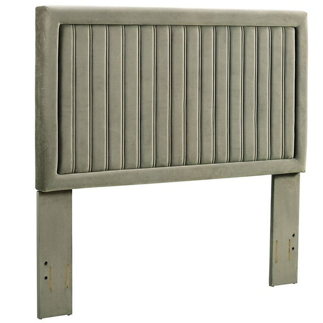 Crosley Furniture Grayson Tufted Full Queen Panel Headboard in Granite