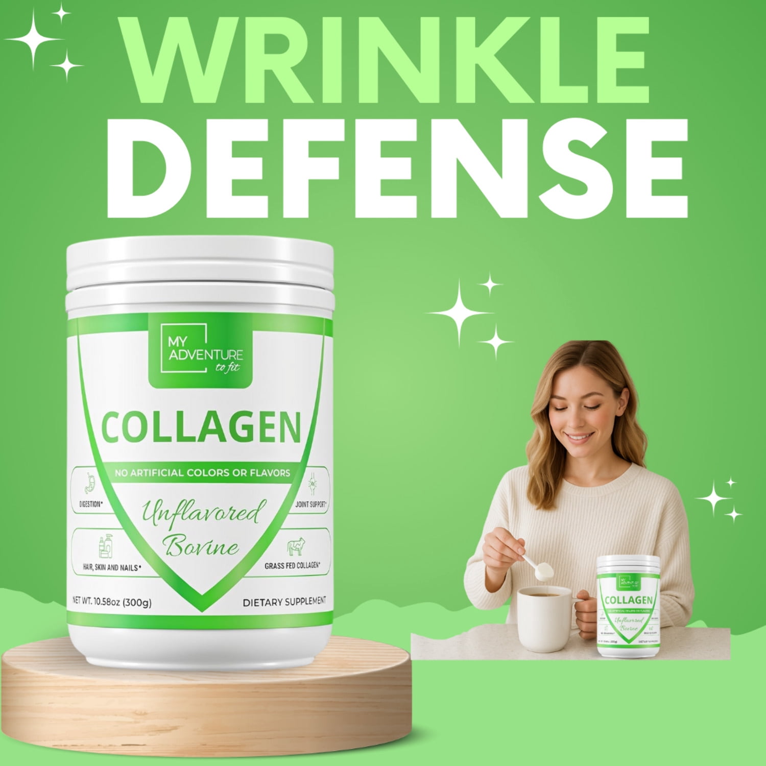 Collagen - Grass Fed Bovine | Unflavored Protein for Skin, Hair, Nails  Joints