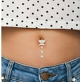 thumbnail image 3 of Lunxisen 1 Pcs Navel Ring Set Zircons Body Jewelry Belly Button Piercing Gift Box Party Wear Elegant, 3 of 7