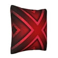 thumbnail image 2 of LNWH Decorative Pillow Covers, Red Grid Design Square Sofa Decorative Knit Pillow Case, 12"x12", 2 of 8