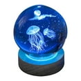 thumbnail image 1 of EIMELI 3d Glowing Crystal Ball Night Light Ornament Creative Coloful Night Scene Lamp With Base For Home Decor Gift, 1 of 10