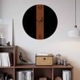 thumbnail image 2 of Wall Clock Brown Black Clocks PVC Silent Non-Ticking Battery Operated Decorative Boho Style Round Clock for Home Living Room Kitchen Bedroom Office School Wall Decor 10 Inch, 2 of 9