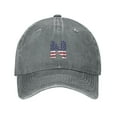 thumbnail image 1 of ZICANCN Adjustable Baseball Cap Women, Letter N America Usa Flag Hats for Men Adult Washed Cotton Denim Baseball Caps Fashion, Gray, 1 of 8