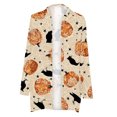thumbnail image 4 of Camiseta de manga larga para mujer, cárdigan de otoño, cárdigan suelto, camisa estampada, cárdigan, Top, cárdigan de Halloween, camisa Fridja  hkj2531, 4 of 5
