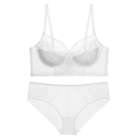 

Sports Bras for Women Bras for Women Women s Lace Thin Soft Steel Ring Big Chest Show Small Gathering Bra Underwear Set Sexy Underwear for Women High Impact Sports Bra Yoga Sports Bra