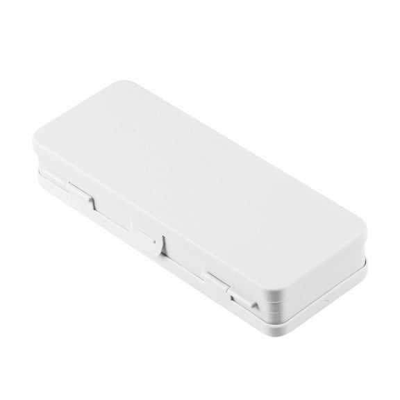 Pcksrro Pencil Box Office Stationery Pencil Cases Double-Layer Stationery Box, Portable, Double-Sided Open Student Desktop, Large Capacity Pen Case
