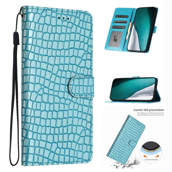 Compatible for iPhone 12 Pro / 12 6.1" Wallet Case with RFID Blocking Credit Card Holder, Flip Kickstand, Book Style PU Leather Women Men Protective Purse Cover for iPhone 12 Pro / 12 6.1", Blue