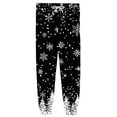 thumbnail image 5 of Fabrcox Christmas Mens Slim Fit Pajamas Bottoms Tree Snowflake Reindeer Printed Loose Fit Lounge Bottoms Casual Baggy Comfy Loose Sleepwear Pj Pants, Black XL, 5 of 6