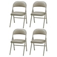 thumbnail image 1 of MECO Sudden Comfort Deluxe Chicory Vinyl Padded Folding Chair, (Set of 4), 1 of 4