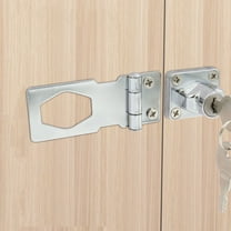 BESTOYARD Keyed Hasp Lock Heavy Duty Cabinet Latch Iron Security 1Pcs