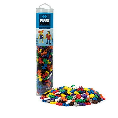 PLUS PLUS - Construction Building Toy, Open Play Tube - 240 Piece - Basic  Color Mix 