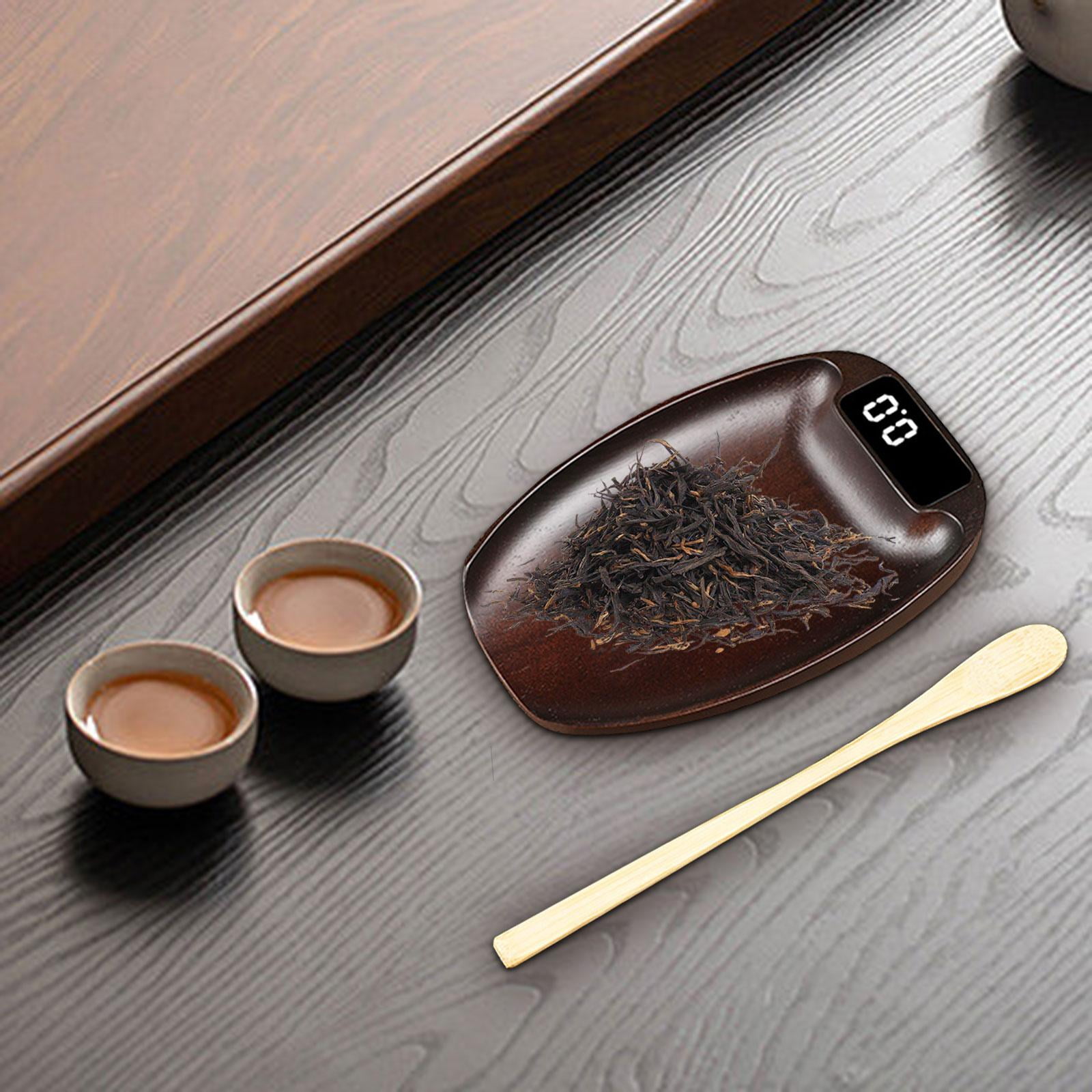 Fiocias Electronic Tea Scale Kitchen Scale Digital Scale Jewelry Scale Multiuse Weighing dark brown