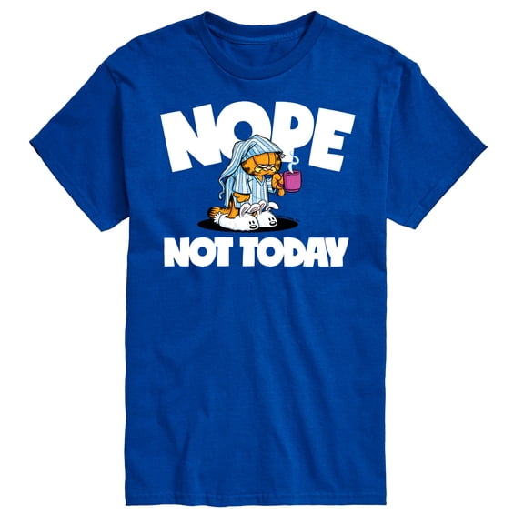 Garfield - Nope Not Today Sleepy Garfield Men's Short Sleeve Graphic T-Shirt