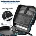 thumbnail image 4 of FORMRS Zipper Binder with Shoulder Strap 2-inch Ring 500 Sheet Capacity File Bag, Green Dragon Flowers, 4 of 5