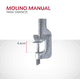 thumbnail image 4 of Molino de mano manual de hierro fundido para maíz café granos harinas resistente y duradero, 4 of 4