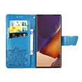 thumbnail image 6 of Samsung Galaxy Note 20 Ultra Wallet Case, Mantto Bling Butterfly Flower PU Leather Flip Phone Cover Credit Cards Slot Shockproof Kickstand Case for Samsung Galaxy Note 20 Ultra, Blue, 6 of 9