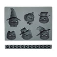 thumbnail image 1 of Molde de resina Epoxy de gato Bruja de Halloween JanHm molde de fundición de silicona, 1 of 5