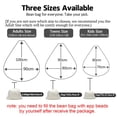thumbnail image 3 of Bean Bag Sopa Relleno Silla Asiento Epp Cuentas De Relleno 250/500/700/1000G Sofá Perezoso Beanbag Para Sala De Estar Dormitorio Yuarrent HA020717-00, 3 of 6