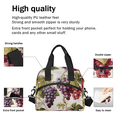 thumbnail image 4 of Herdesigns Purple Grapes Insulated Lunch Bag for Women Men Adults Large Reusable Lunch Box Leakproof Portable Cooler Tote Bags with Adjustable Shoulder Strap, 4 of 6