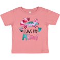 thumbnail image 3 of Inktastic I Love My Mimi Pink and Blue Fox with Hearts Boys or Girls Baby T-Shirt, 3 of 5