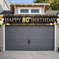 thumbnail image 4 of Gold Glitter Banner Milestone Celebration Colorful Balloons for 80th Birthday Party Event Decoration Indoor Outdoor, 4 of 9