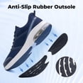thumbnail image 5 of JOYFON Men's Walking Shoes Wide Toe Box Slip-On – Arch Support Orthotic Breathable Lightweight Tennis Sneakers for Plantar Fasciitis, Gym & Work US 8-13, 5 of 6