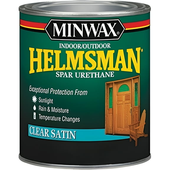 Minwax 63205 1 qt. Satin Helmsman Int & Ext Spar Urethane - Clear