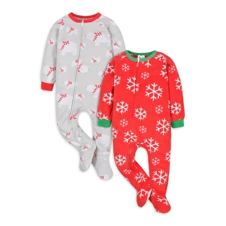 

Gerber Baby & Toddler Boy Microfleece Blanket Sleeper Pajamas 2-Pack Sizes 0/3M-5T