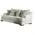thumbnail image 2 of Syma Loveseat-Ivory Boucle-4 Throw Pillows-Track Arms-84 Inch, 2 of 5