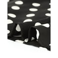 thumbnail image 6 of INSPIRE CHIC Women's Polka Dots Overall Flared Adjustable Straps Suspender Skirts XS Black, 6 of 8