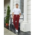 thumbnail image 4 of COOFANDY Mens Lightweight Knit Sweatpants Loose Fit Open Bottom Trousers Yoga Pants with Pockets, 4 of 6