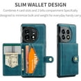 thumbnail image 4 of Case for OnePlus 11 5G,Detachable Magnetic Basic Case Wallet Card Cash Slot Case Cover Functional Kickstand Compatible with OnePlus 11 5G 2023 (Teal), 4 of 9