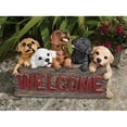 thumbnail image 1 of Design Toscano le Signe de Bienvenue du Défilé des Chiots, Multicolore, 1 of 2