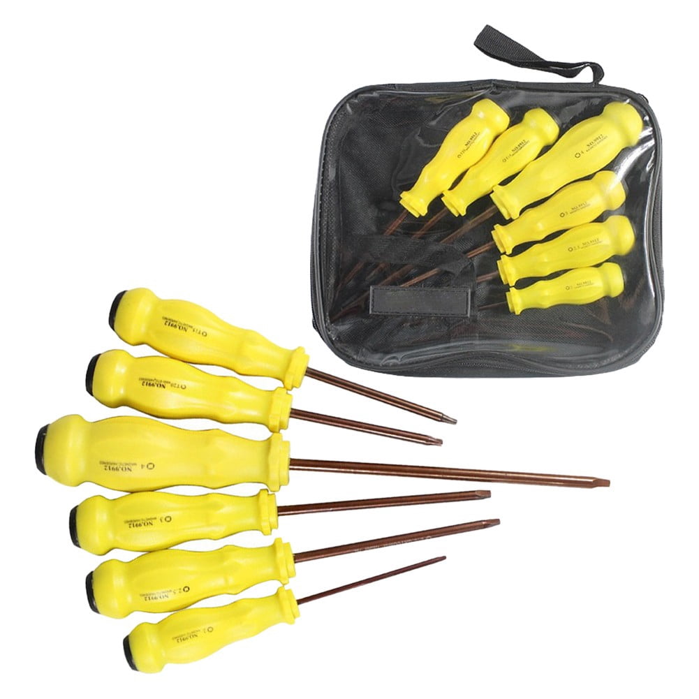 6Pcs Squrae Torx Screwdriver Set for Mobile Phone Compurter Repair Hand Tool
