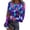 AH17_Purple, variant on IYYVV Halloween Shirts for Women 2026 Long Sleeve Crewneck Slim Fitted Basic Tees Funny Ghost Pumpkin Graphic Ribbed Shirt Dark Purple L