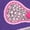 Purple, variant on Lacrosse Girl Toddler Hoodie