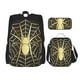 thumbnail image 1 of Disketp Gold Spider On The Web Mochila Estampada de Gran Capacidad con Lonchera y Estuche, Set de 3 Piezas para Estudiantes, 1 of 7