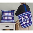 thumbnail image 5 of Soimoi Blue Rayon Fabric Gingham Check Print Fabric by Yard 42 Inch Wide, 5 of 5