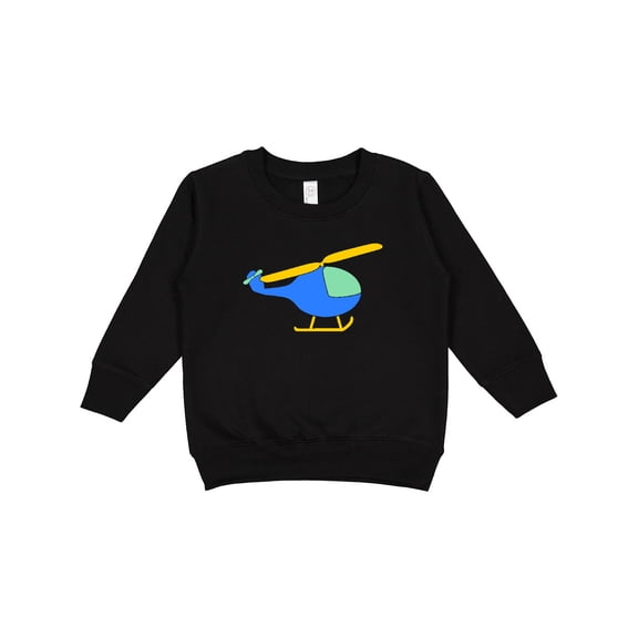 Inktastic Blue Helicopter Toddler Sweatshirt