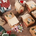 thumbnail image 6 of Shoreew Christmas Gift Box with Handle Paper House Shape Packaging for Candies Cookies Jewelry Creative Holiday Present Wrapping, 6 of 7