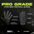 thumbnail image 4 of We Ball Sports Hypr-Grip Football Gloves, Men’s Sticky Silicone Palm Receiver Gloves, ORANGE (XL), 4 of 5